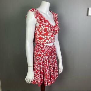 Paloma Blue top skirt set small red isla hearts ruffle coquette resort Ibiza‎